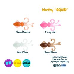 Szilikon tintahal ‘Nerd Squid’ 4,5 cm