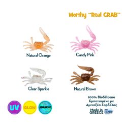Bio-szilikon rák “Worthy Real CRAB” 2.5 cm