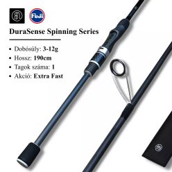  RBM DuraSense Spinning 190cm 3-12g extra fast pergető horgászbot