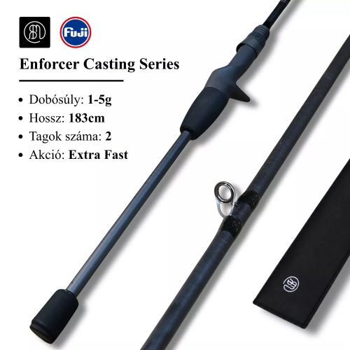 RBM Enforcer Casting 183cm 1-5g Extra Fast 2 részes 2025 pergető horgászbot