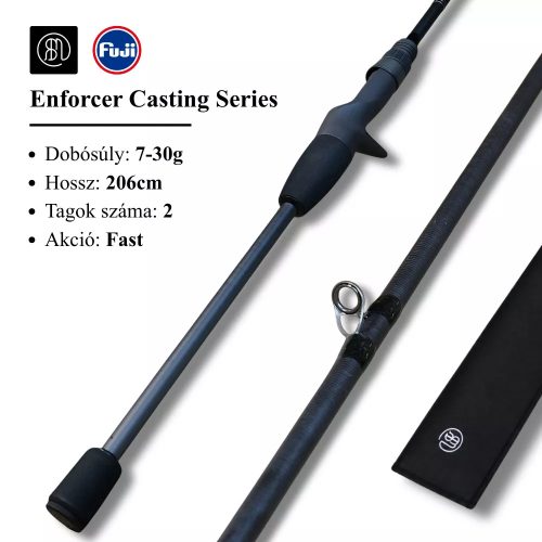 RBM Enforcer Casting 206cm 7-30g Fast 2 részes 2025 pergető horgászbot
