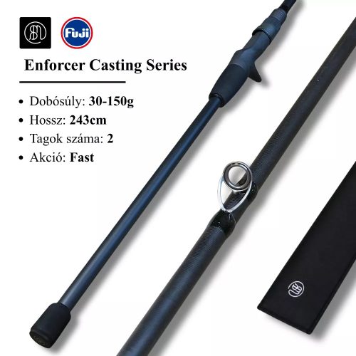 RBM Enforcer Casting 243cm 30-150g Fast 2 részes 2025 pergető horgászbot