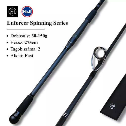 RBM Enforcer Spinning 30-150g 275cm Fast 2 részes 2025 pergető horgászbot