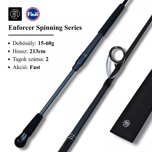 RBM Enforcer Spinning 15-60g 213cm Fast 2 részes 2025 pergető horgászbot