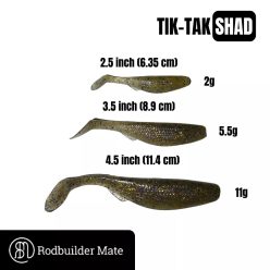 Tik-Tak Shad Natural 2.5 inch
