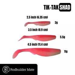 Tik-Tak Shad Pink 3.5 inch