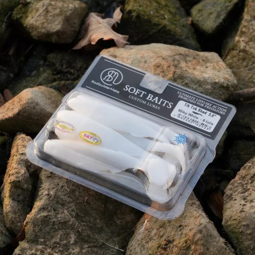 Tik-Tak Shad White 2.5 inch