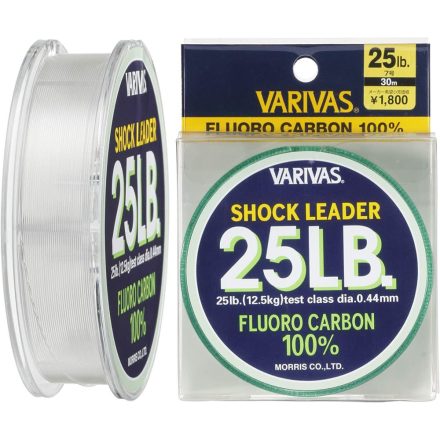 Varivas Shock Leader 100% Fluorocarbon Line 25 lb– 0,44 mm