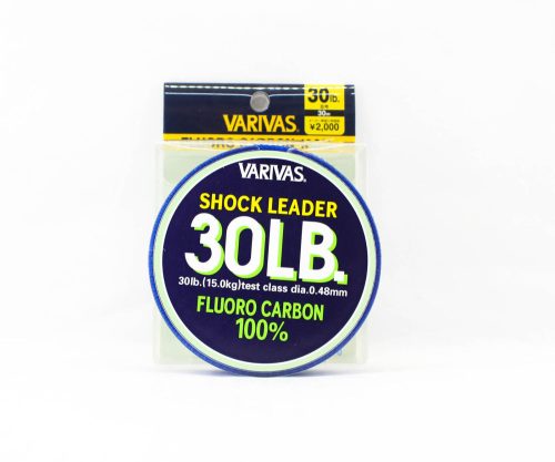 Varivas Shock Leader 100% Fluorocarbon Line 30lb– 0,48mm